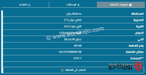 قطعة أرض مساحة 3800م للبيع في جرش 