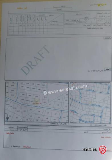 قطعة أرض على شارعين مساحة 600م للبيع في عمان - الجبيهة	