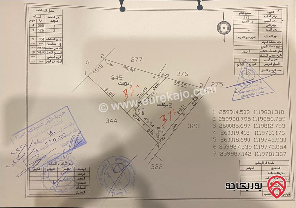 قطعة ارض مساحة 3500م للبيع في عمان - الجيزة مسترة الفالج حوض العقود من اراضي جنوب عمان خلف المطار و بجانب المشاريع