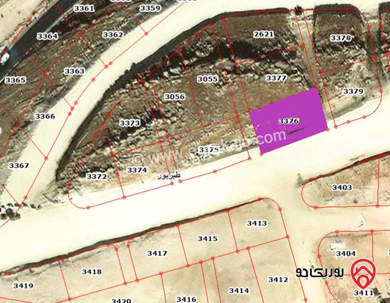 قطعة أرض مساحة 720م على 3 شوارع مرتفعة ومطلة للبيع في عمان - طبربور	