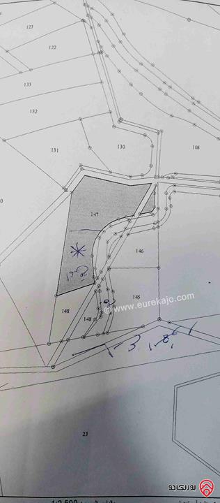 قطعة ارض مساحة 2 دونم للبيع في عجلون - سد كفرنجة تصلح للمشاريع والعمار 