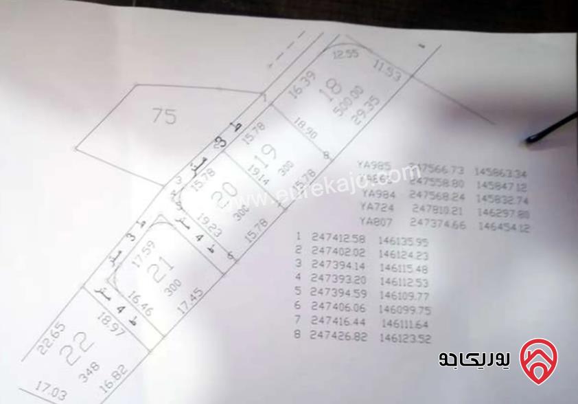 قطعة أرض مساحة 385م مشتركة للبيع في البيضاء منطقة أحد	