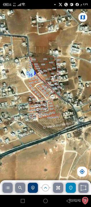 قطعة أرض على شارعين مساحة 608م تجارية للبيع في عمان - منطقة أحد البيضاء حوض الجواميس 