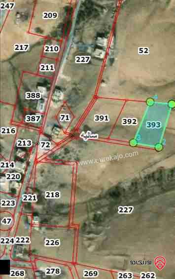 قطعة ارض مساحة 3597م للبيع في عمان - أم الرصاص