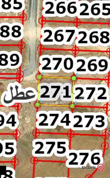 قطعة أرض مساحة 500م للبيع في عمان - منطقة النصر المغيرات 