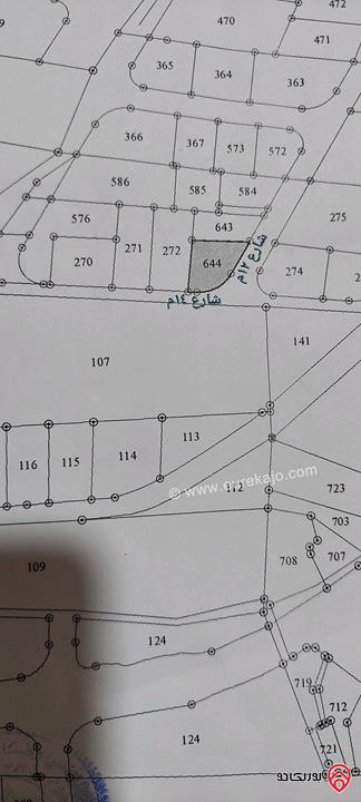 قطعة أرض مساحة 602م للبيع في عمان - منطقة الخشافية الشمالية 