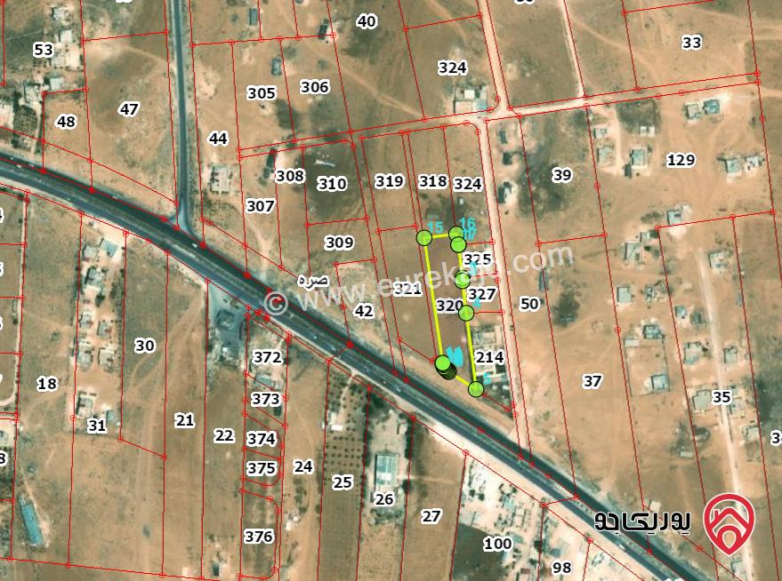 قطعة أرض مساحة 4740م للبيع في المفرق - على شارع إربد المفرق الرئيسي مباشرة 