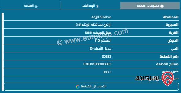 قطعة أرض مساحة 519م للبيع في منطقة النصر 