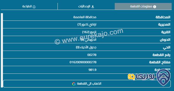 قطعة أرض مساحة 993م للبيع في مرج الحمام