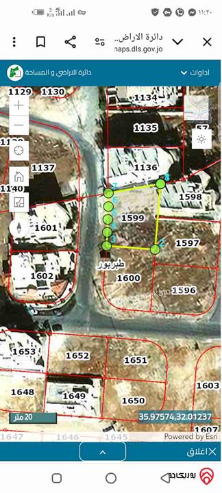قطعة ارض مساحة 500م للبيع في عمان - اجمل مناطق طبربور