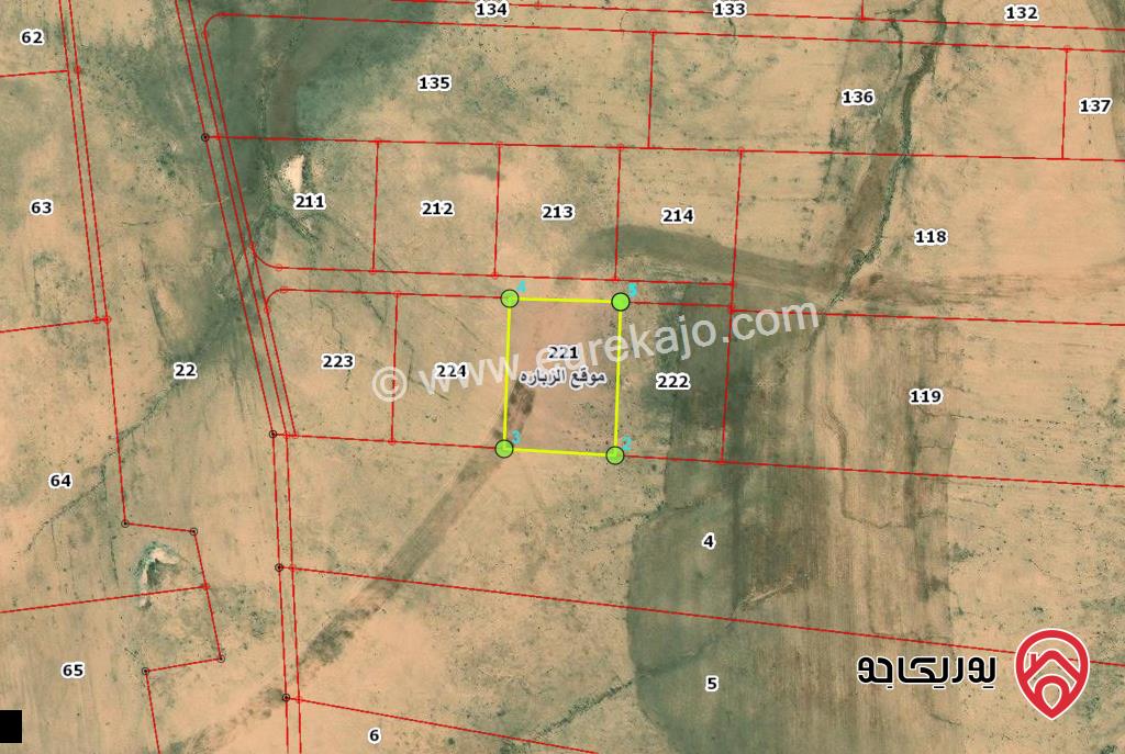 قطعة ارض مساحة 3600م للبيع في عمان - الموقر موقع الزبارة حوض الجناب الشمالي من اراضي الموقر قرب المدينة الجديدة