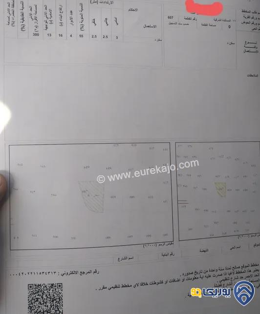 قطعة أرض مساحة 300م للبيع في ابو علندا - المستندة 