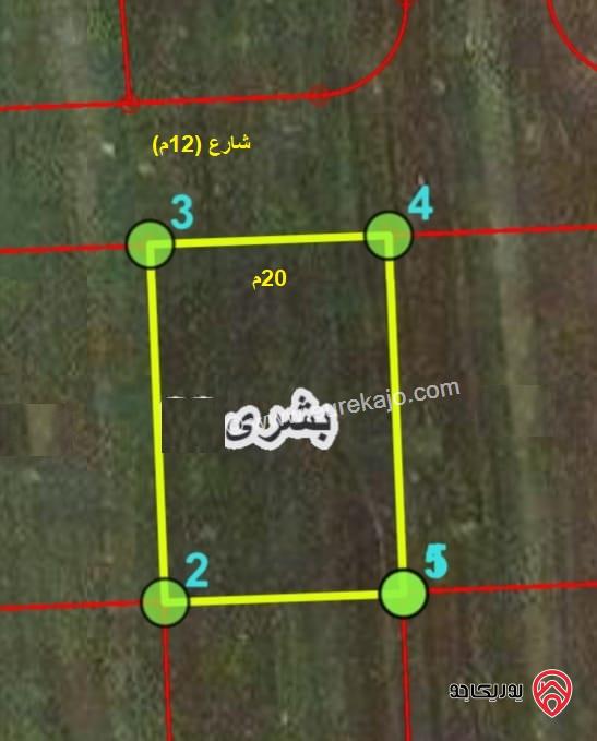 قطعة ارض 601متر للبيع في اربد - من اراضي بشرى - ضمن حوض المجوز 