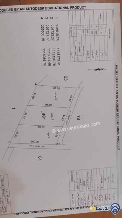 قطع أراضي مساحة 4 دونمات للبيع من أراضي جنوب عمان - صوفا قرب الجامعة الأمريكية 