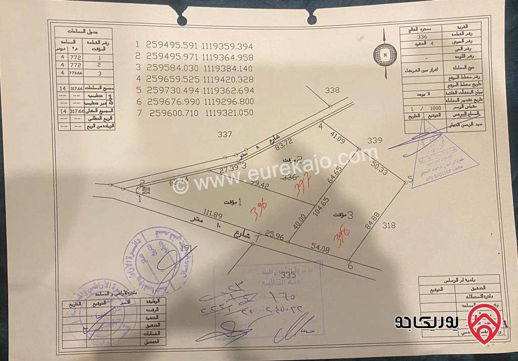 قطعة ارض مساحة 3500م للبيع في عمان - الجيزة مسترة الفالج حوض العقود من اراضي جنوب عمان خلف المطار و بجانب المشاريع