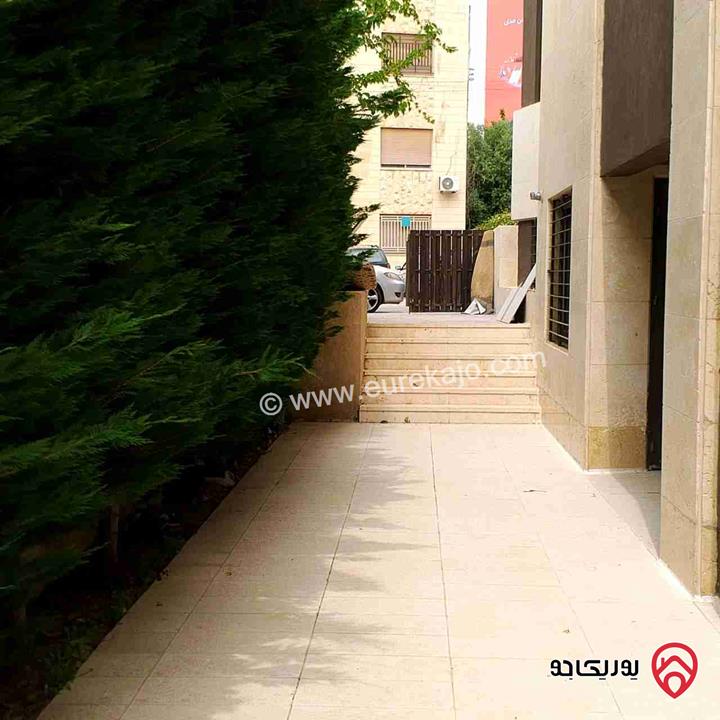 شقة ارضية مساحة 178م مع حديقة وتراس مساحة 180م للبيع جديدة في عمان - الرابية