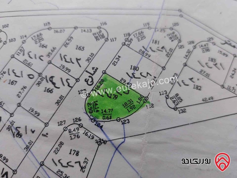 قطعة ارض مساحة 624م للبيع في عمان - منطقة طبربور، من المالك مباشرة