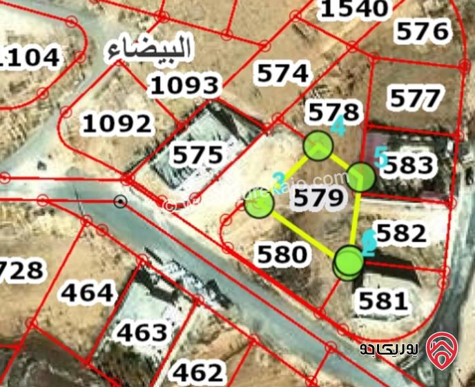 قطعة أرض مساحة 505م للبيع في عمان - منطقة أحد البيضاء	