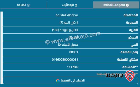 ارض تنظيم تجاري مساحة 2750م للبيع مفروزة على شارع مادبا الغربي الرئيسي تصلح مجمع تجاري او اسكانات من المالك