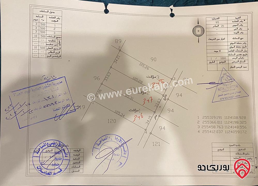 قطعة ارض مساحة 3500م للبيع في عمان - القنيطرة حوض البيادر من اراضي جنوب عمان 