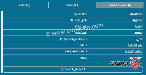 ارض في الرمثا حوض الرميث مقابل مدينة الحسن الصناعية - متعدد الاستخدام