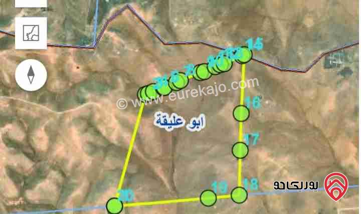 قطعة أرض مساحة 4250م للبيع من أراضي جنوب عمان - قرية قعفور