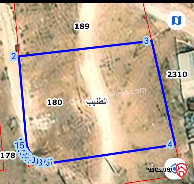 قطعة ارض مساحة 1577م للبيع في اراضي جنوب عمان الطنيب