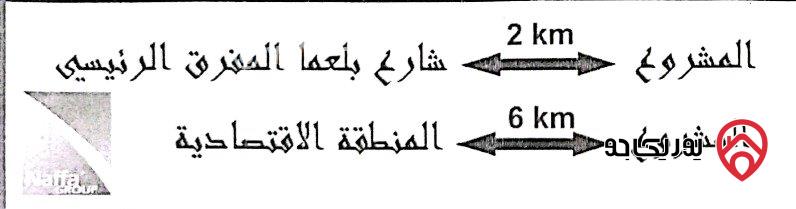 قطعة ارض زراعية 4 دونمات للبيع في المفرق - حيان المشرف