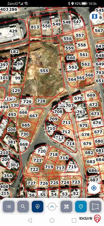 قطعة أرض على شارعين مساحة 1000م للبيع في عمان - خلدا العوجانيه 