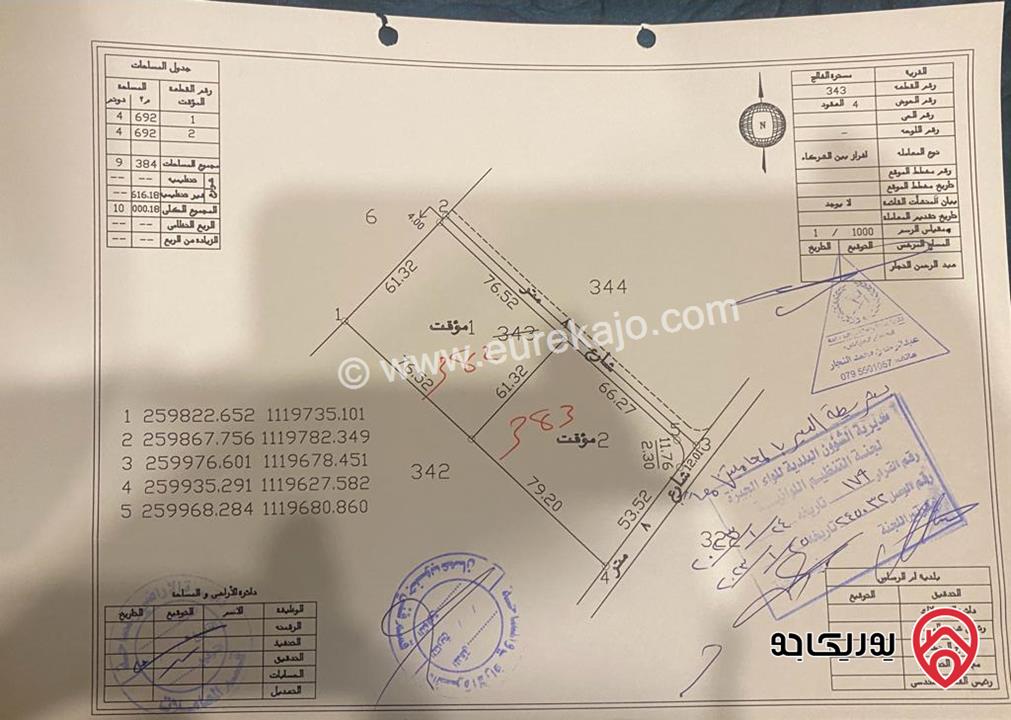 قطعة ارض مساحة 3500م للبيع في عمان - الجيزة مسترة الفالج حوض العقود من اراضي جنوب عمان خلف المطار و بجانب المشاريع