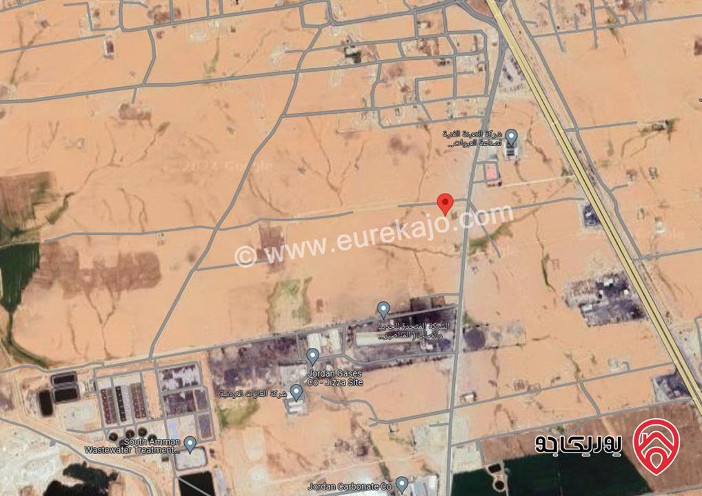 قطعة أرض مساحة 1105م للبيع من اراضي جنوب عمان - الجيزة 