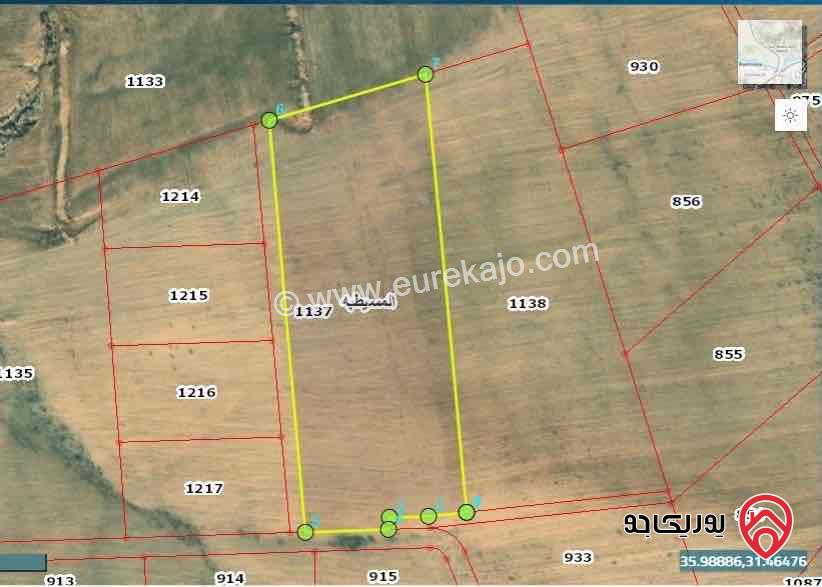 قطعة أرض مساحة 17 دونم للبيع في محافظة العاصمة - المسيطبة