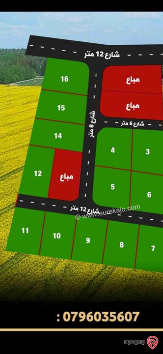 ارض مساحة 614م على شارعين مشترك محدد للبيع في عمان - النقيرة