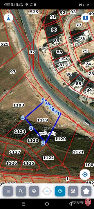 قطعة ارض متعدد الاستخدام مساحة 3 دونم و 678م للبيع في عمان - حجار النوابلسة على شارع الستين