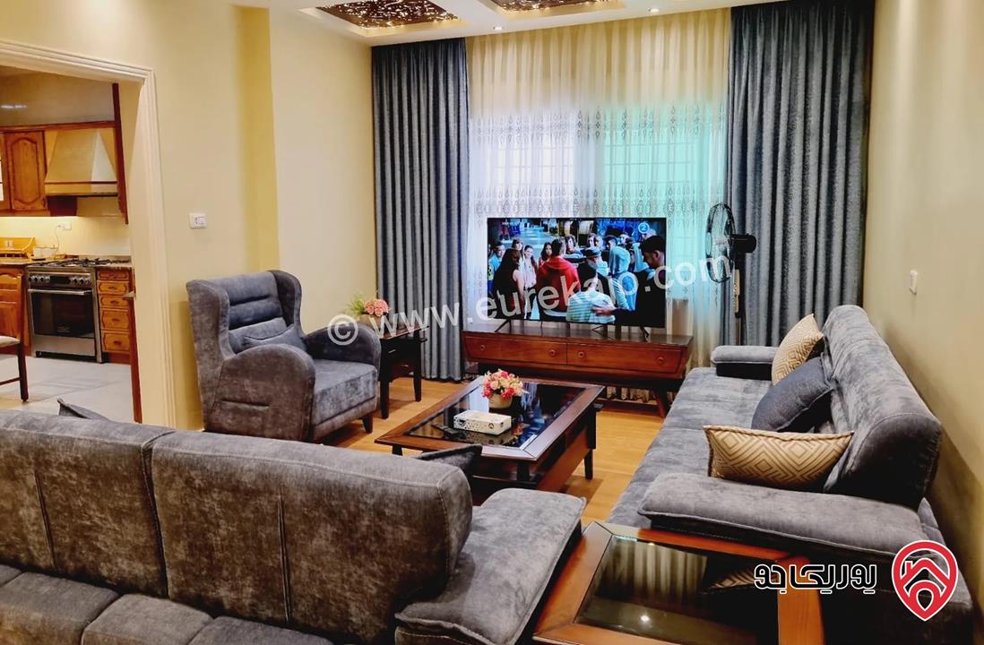 شقة أرضية مساحة 200م للايجار مفروشة في عمان - عبدون