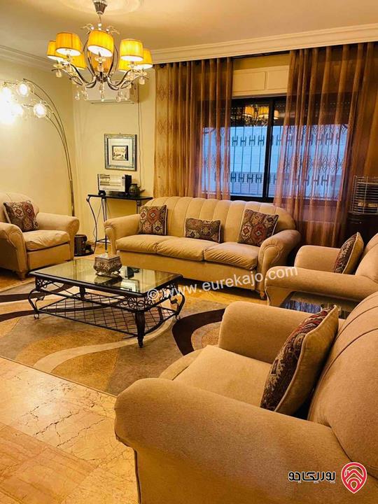 شقة مفروشة طابق اول من فيلا مساحة 150م للايجار مفروشة في عمان - الجبيهة 