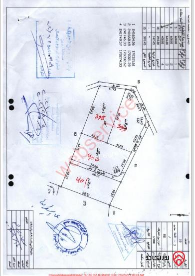 من المالك قطعة أرض زراعية مساحة 3 دونم و 400م للبيع من اراضي الزرقاء - قرية بيرين - حوض تلعة حامد