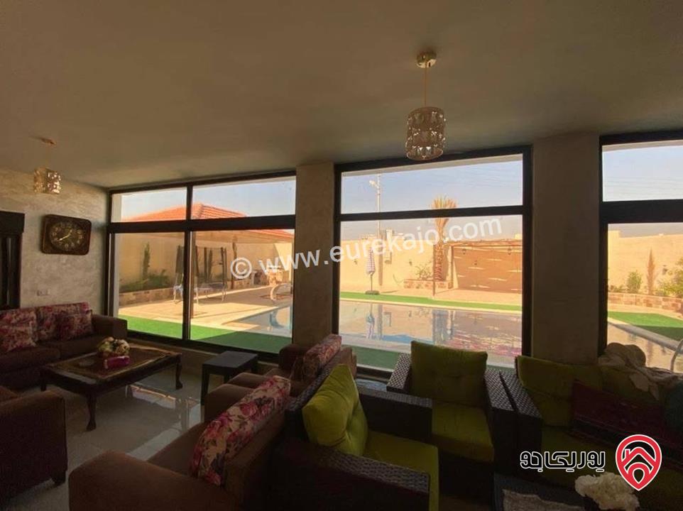 مزرعة مساحة الأرض 513م والبناء 154م للبيع في البحر الميت منطقة الغور شميساني 