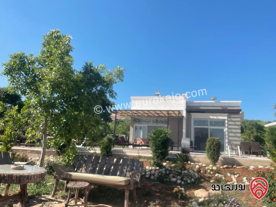 مزرعة مساحة الأرض 1200م والبناء 140م للبيع في جرش