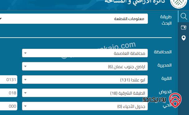 ارض مساحة 374م للبيع في عمان - ابوعلندا – الطبقة الشرقية