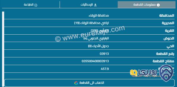 قطعة أرض مساحة 474م للبيع في الزرقاء - البتراوي 