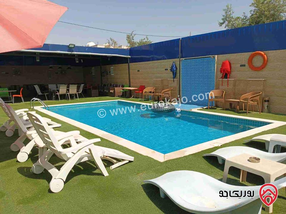 شاليه مساحة الأرض 560م وبناء 100م للبيع في الغور - جوفة الكفرين منطقة الشاليهات