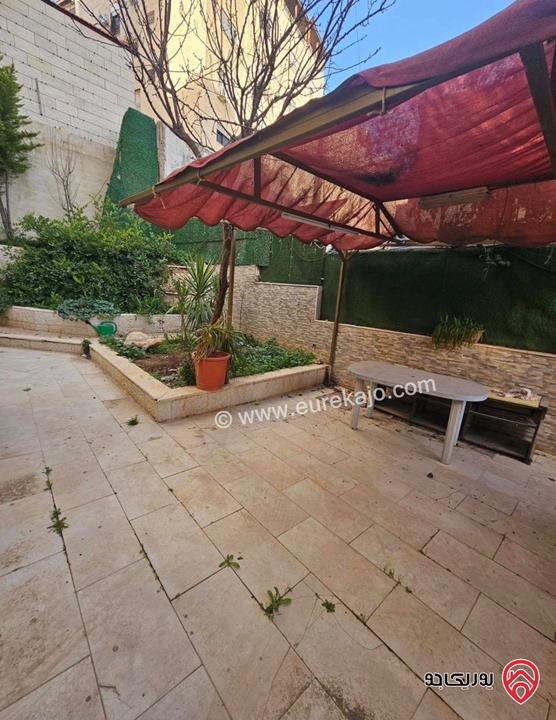 شقة شبه أرضية مساحة 200م داخلي و 200م خارجي للايجار في عمان - الجاردنز 