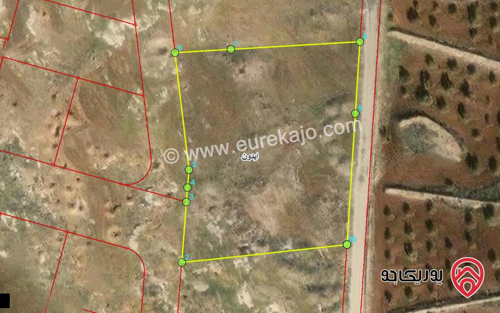 قطعة ارض مساحة 3833م للبيع في اربد - ايدون 