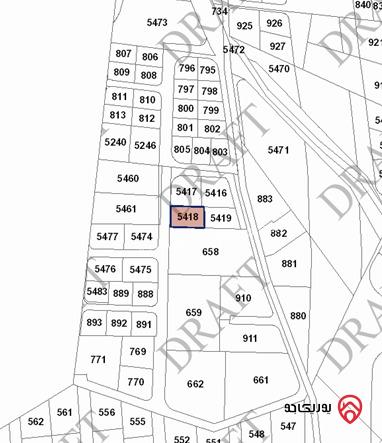 أرض مساحة 708م للبيع في عمان - ابو نصير 