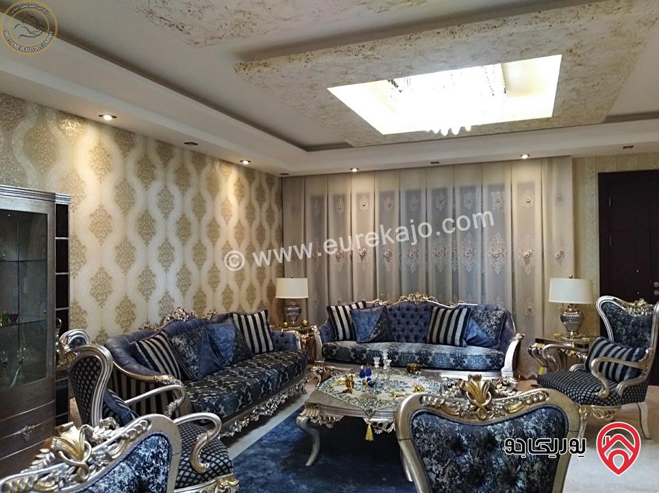 شقة أرضية فاخرة للبيع في عمان - أم السماق الشمالي - قرب جامع التلاوي 350م مع حديقة وترسات 300م تشطيب سوبر ديلوكس