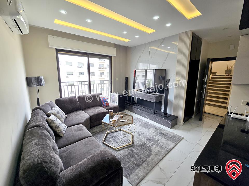 شقة مفروشة طابق ثاني مساحة 100م للإيجار في عمان - الرابية