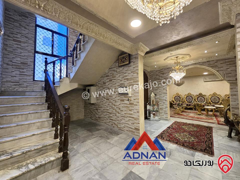 فيلا مستقلة مفروشة مساحة 450م على أرض 500م مع مسبح للايجار في عمان - ام السماق