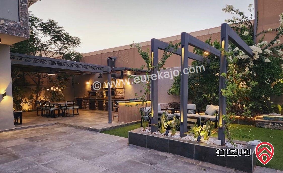 شاليه مودرن فاخر مساحة الأرض 716م والبناء 265م للبيع في البحر الميت قرب منتجع البحيرة