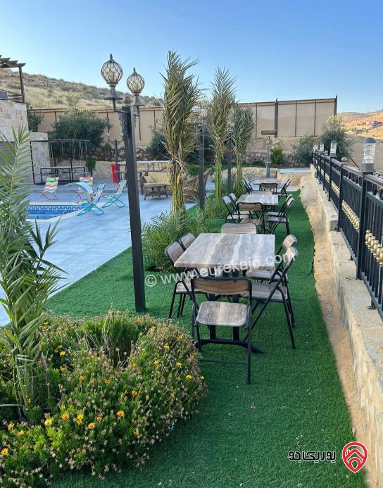 مزرعة مساحة الأرض 3500م والبناء 160م للبيع في جرش - دحل